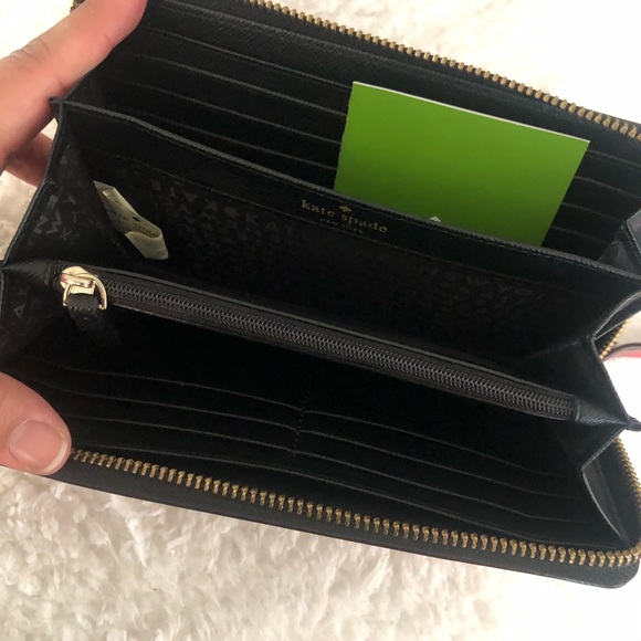 SOLD! Kate Spade black tassel wallet - Picture 3 of 7